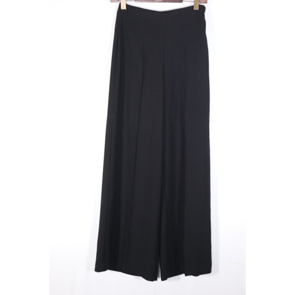 MNG Mango Women's 6 Black High Waist Wide Leg Pull-On Pants - Picture 1 of 10